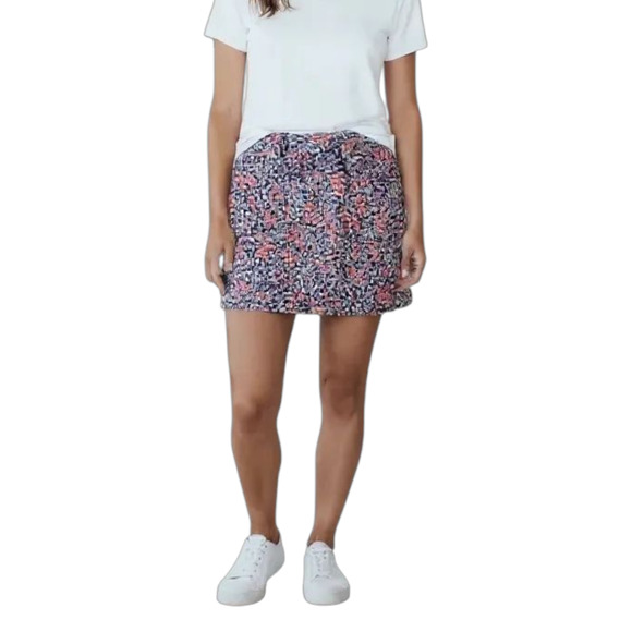 Luigi Bertolli Low Rise Mini Cross Waist Skirt Multicolor Women's Size 40/6 US - Picture 1 of 4